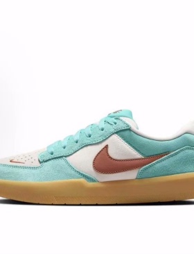 Nike SB Force 58 皮革 潮流 舒适 低帮 板鞋 男女同款 绿色