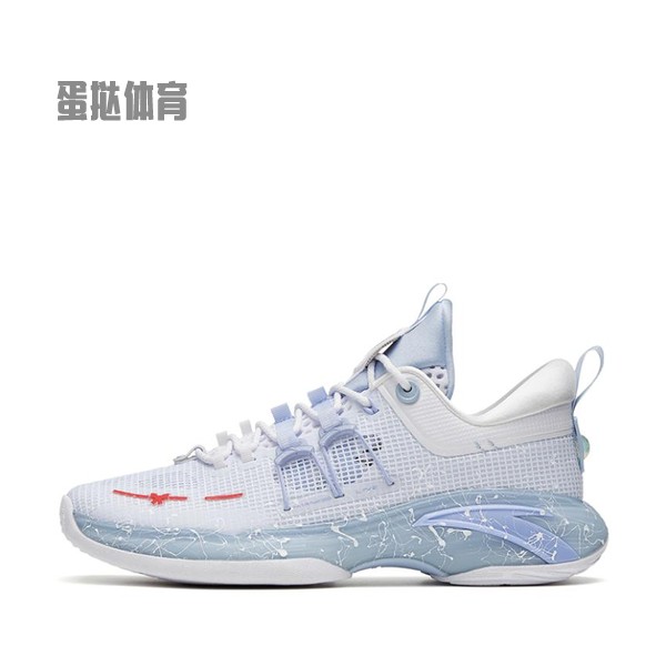 【蛋挞体育】 安踏 篮球鞋 白色 低帮 ZUP1 氮科技 减震防滑耐磨