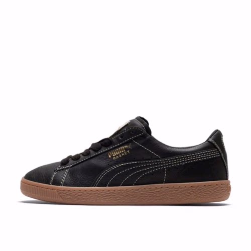 PUMA彪马 Basket系列 Classic Gum Deluxe 低帮 板鞋 男女同款 黑