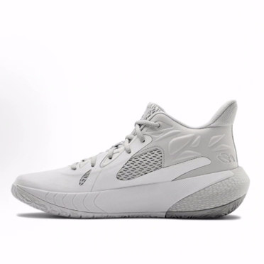 Under Armour Havoc 3 时尚中帮  Hovr 篮球鞋 男女同款 白灰