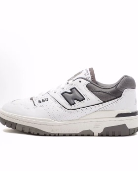 New Balance NB 550 低帮 复古篮球鞋 男女同款 白灰色