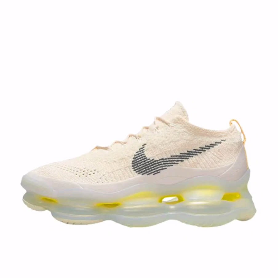 Nike Air Max 低帮 气垫 休闲跑步鞋 男款 米白黄 可回收材料