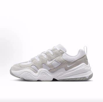 Nike Tech Hera 系带 减震 低帮 儿童休闲鞋 白灰 儿童款