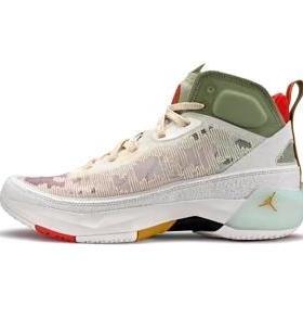 Jordan Air Jordan 37  高帮 篮球鞋 男女同款 米红绿 国内版