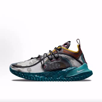 Nike ISPA Black 织物 运动 透气 低帮 生活休闲鞋 男女同款 灰蓝