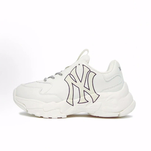MLB Big Ball Chunky 耐磨 低帮 老爹鞋 男女同款 白色