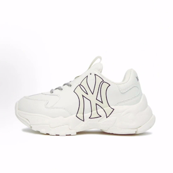 MLB Big Ball Chunky 耐磨 低帮 老爹鞋 男女同款 白色