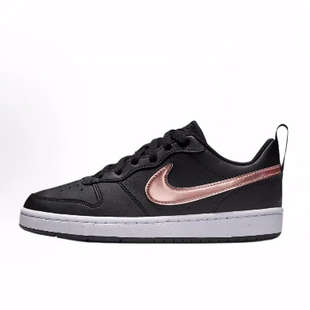 Low Recraft Nike 儿童板鞋 Borough 低帮 黑金色 Court