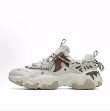 FILA斐乐 FLUID 5 猫爪鞋5.0  低帮 生活休闲鞋 女款 黄白色