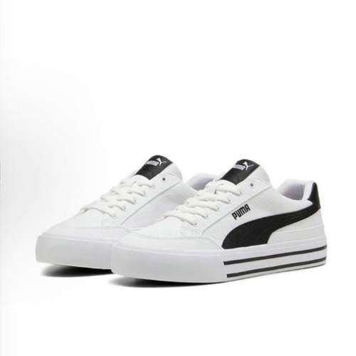 PUMA Court Classic Vulc 圆头系带 低帮 板鞋 男女同款