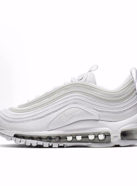 Nike Air Max 97 复古轻便 低帮 儿童跑步鞋 白子弹
