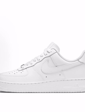 Nike Air Force 1  经典复古风格 耐磨 低帮 板鞋 女款 纯白