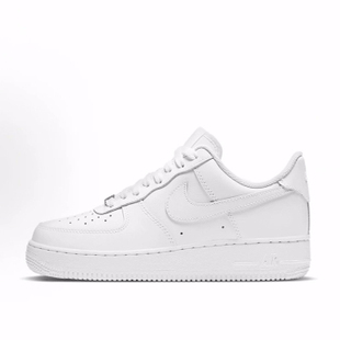 耐磨 纯白 Force 女款 板鞋 低帮 复古风格 经典 Air Nike