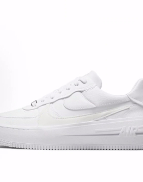 Nike Air Force 1 PLT.AF.ORM 简约舒适 低帮 板鞋 女款 白色