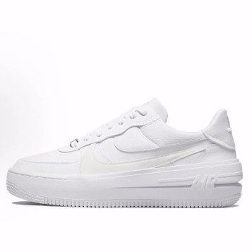 Nike Air Force 1 PLT.AF.ORM 简约舒适 低帮 板鞋 女款 白色