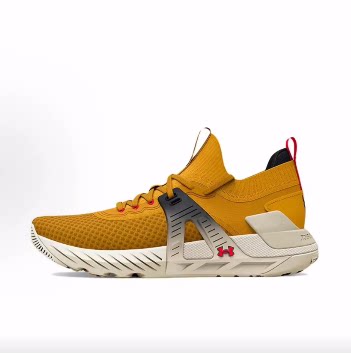Under Armour Project Rock 4 Heritage 低帮训练鞋 黄色