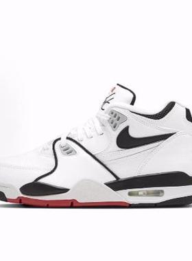 Nike Air Flight 89 个性化外观 中帮复古篮球鞋 男女同款 白黑红
