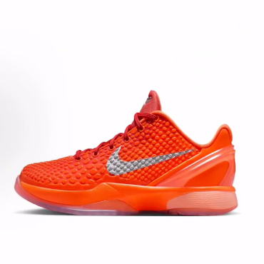 Nike Zoom Kobe 6 Protro 减震低帮 儿童篮球鞋 橙色/银色 青少年