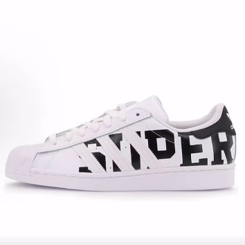 adidas originals SUPERSTAR 皮革   低帮 板鞋 男女同款 白黑