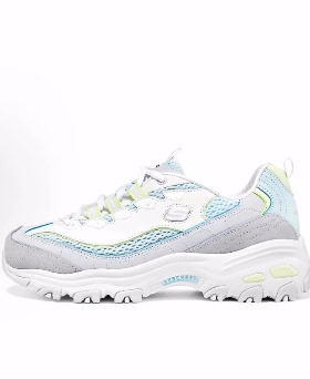 Skechers斯凯奇 D'LITES 1.0 低帮 老爹鞋 女款 浅蓝色