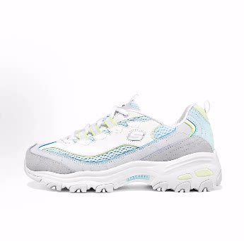 Skechers斯凯奇 D'LITES 1.0 低帮 老爹鞋 女款 浅蓝色