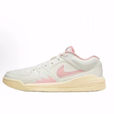 Jordan Stadium 90 皮革 防滑 低帮 生活休闲鞋 女款 白粉