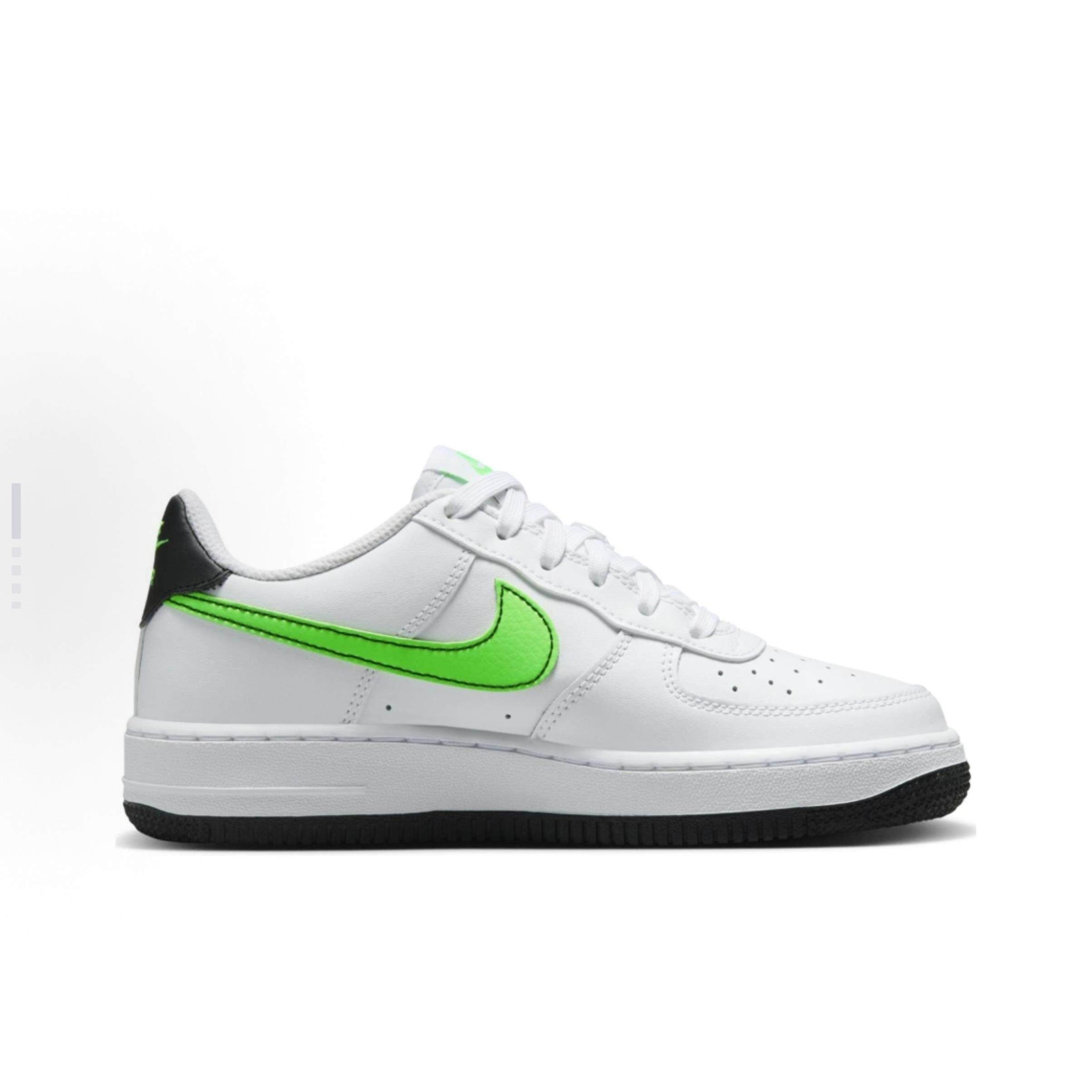 Nike Air Force 1 皮革低帮 儿童板鞋 白绿 青少年FV5948-106,运动鞋new,童鞋/青少年鞋,淘宝优惠券,粉丝福利购,淘宝优惠卷