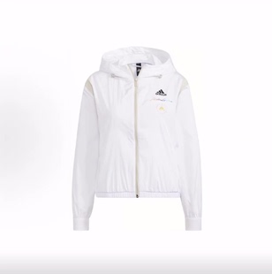 Logo微标印花运动梭织连帽夹克 adidas Ust 女款