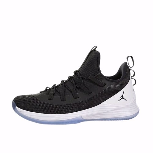 Jordan Ultra Fly 2 low 潮流 轻质 低帮 复古篮球鞋 男款 黑白