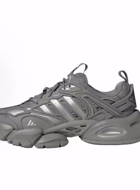 adidas XLG RUNNER DELUXE低帮 休闲城市通勤跑步鞋男女同款 灰色