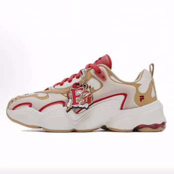 FILA FUSION斐乐潮牌 龙年CNY系列 低帮 生活休闲鞋 男款 黄白