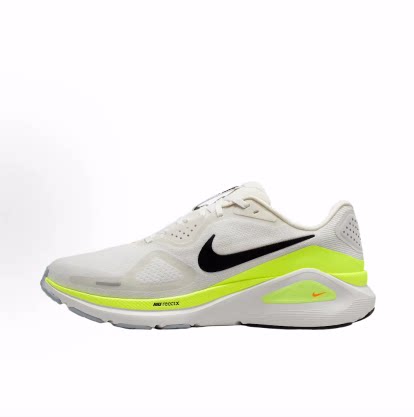 Nike Structure 26系带舒适圆头网布低帮跑步鞋 男款