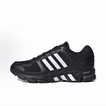 adidas Equipment 10 U EQT 运动低帮跑步鞋男女同款黑白色