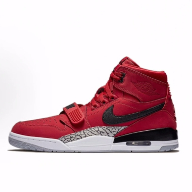 Jordan Legacy 312 “Toro”  耐磨 高帮 复古篮球鞋 红黑