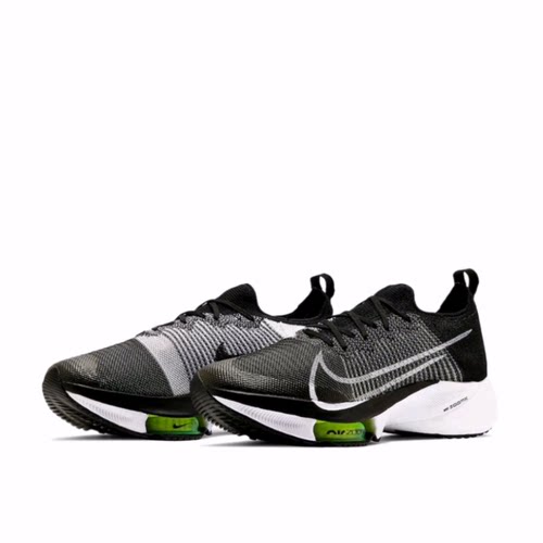 Nike Air Zoom Tempo Next% 低帮 休闲跑步鞋 男款 黑白