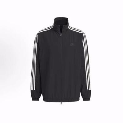 adidas 3-Stripes 复古运动柔软舒适休闲运动防水夹克 男女同款