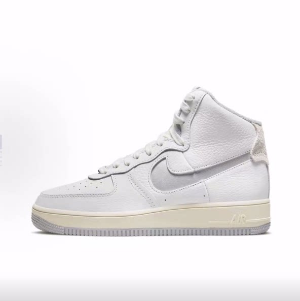 Nike Air Force 1 Sculpt Silver 高帮 板鞋 女款