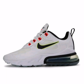 Nike Air Max 270 复古 织物 低帮 气垫 休闲跑步鞋 女款 白黑红