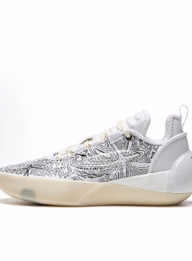 LiNing李宁 全城 12 Encore 全掌䨻 强劲抓地 低帮篮球鞋男款白黑