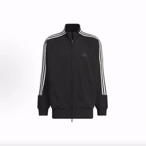 adidas 3-Stripes KNIT TRACK TOP  条纹夹克外套 男女同款