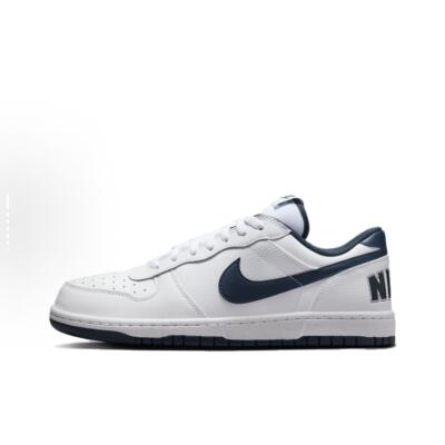 Nike Big Low 简约百搭 低帮 板鞋 男女同款 白蓝色355152-140