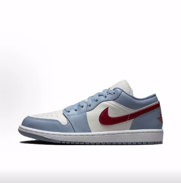 Jordan Air Jordan 1 Low Blue Grey Dune Red低帮 篮球鞋 女款,运动鞋new,篮球鞋,淘宝优惠券,粉丝福利购,淘宝优惠卷