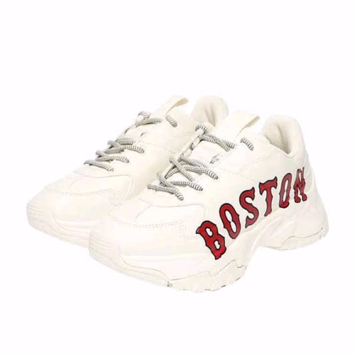 MLB Big Ball Chunky 人造革 低帮 老爹鞋 男女同款 象牙白色