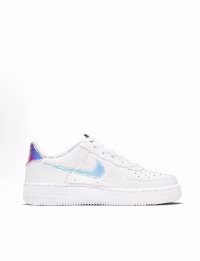 Nike Air Force 1 LV8 耐磨 低帮 儿童板鞋 白色