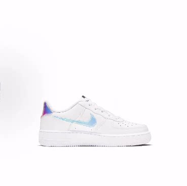 Nike Air Force 1 LV8 耐磨 低帮 儿童板鞋 白色