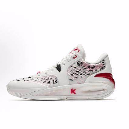 Anta安踏 KT10 舒适百搭 减震防滑耐磨 中帮 篮球鞋 男款 白红