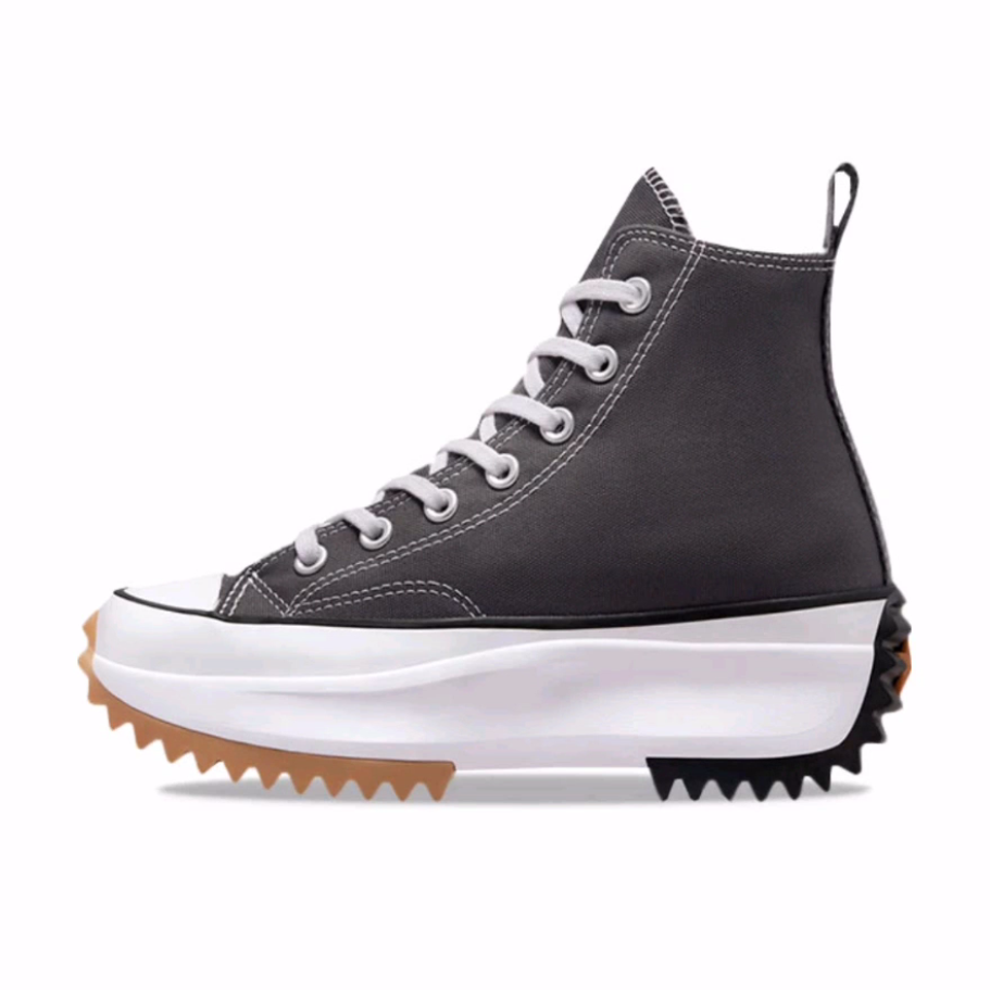 Converse Run Star Hike 厚底休闲 高帮 帆布鞋 男女同款 灰色