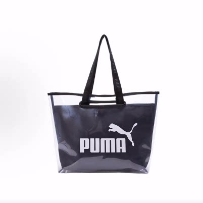 PUMA 彪马 透明大容量 手提包 常规 男女同款纯黑色