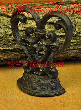 铸铁心形门挡门顶阻门创意