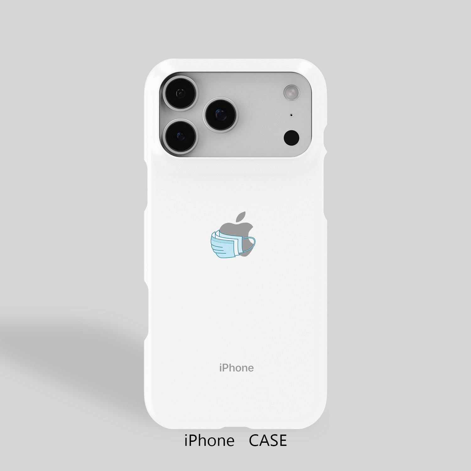 口罩创意个性iPhone16Promax超薄12半包11磨砂硬壳15适用于苹果14手机壳简约13防摔保护壳不掉色不掉漆